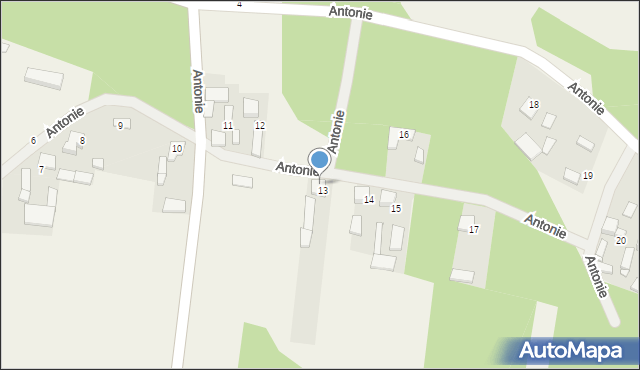 Antonie, Antonie, 13a, mapa Antonie