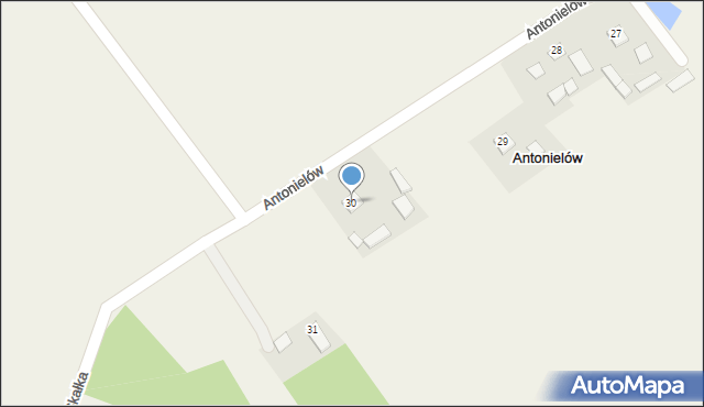 Antonielów, Antonielów, 30, mapa Antonielów