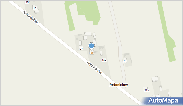 Antonielów, Antonielów, 18, mapa Antonielów