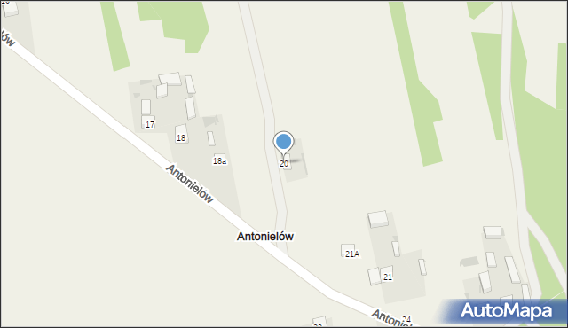 Antonielów, Antonielów, 20, mapa Antonielów