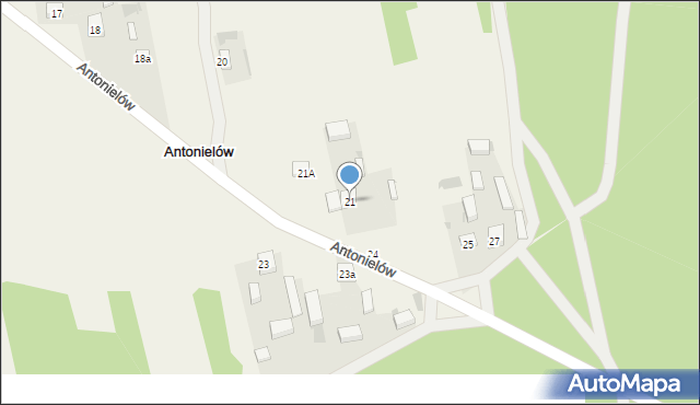 Antonielów, Antonielów, 21, mapa Antonielów