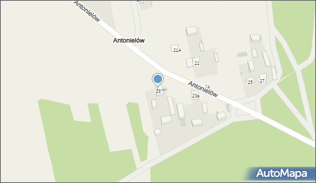 Antonielów, Antonielów, 23, mapa Antonielów