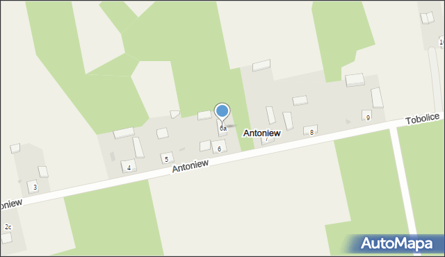 Antoniew, Antoniew, 6a, mapa Antoniew