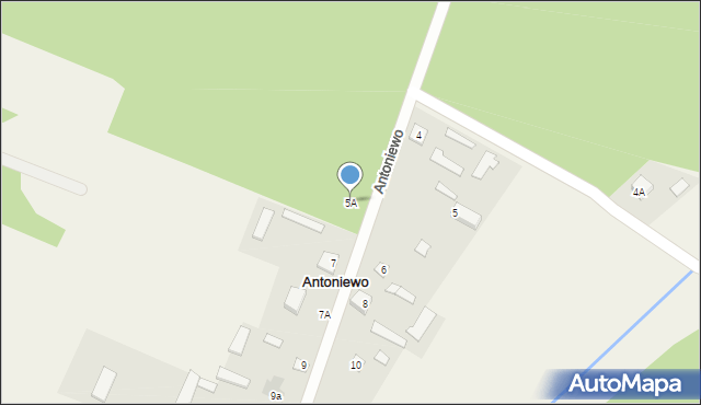 Antoniewo, Antoniewo, 5A, mapa Antoniewo