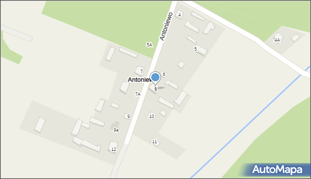 Antoniewo, Antoniewo, 8, mapa Antoniewo