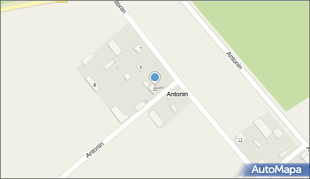 Antonin, Antonin, 10, mapa Antonin