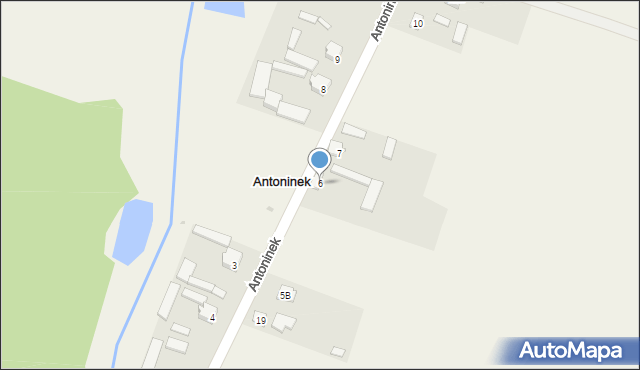 Antoninek, Antoninek, 6, mapa Antoninek