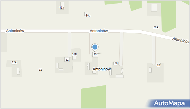 Antoninów, Antoninów, 30, mapa Antoninów