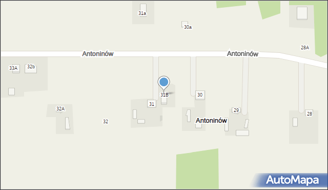 Antoninów, Antoninów, 31B, mapa Antoninów