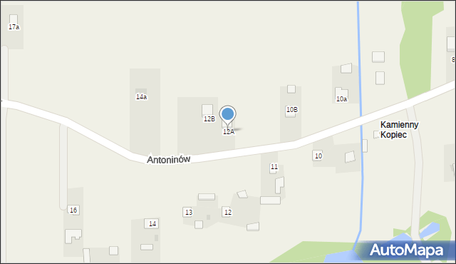 Antoninów, Antoninów, 12A, mapa Antoninów