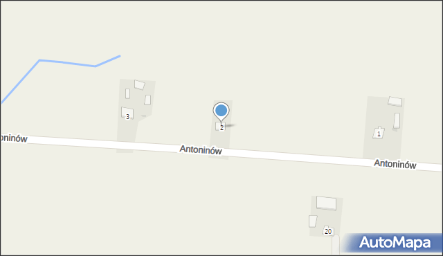 Antoninów, Antoninów, 3/1, mapa Antoninów