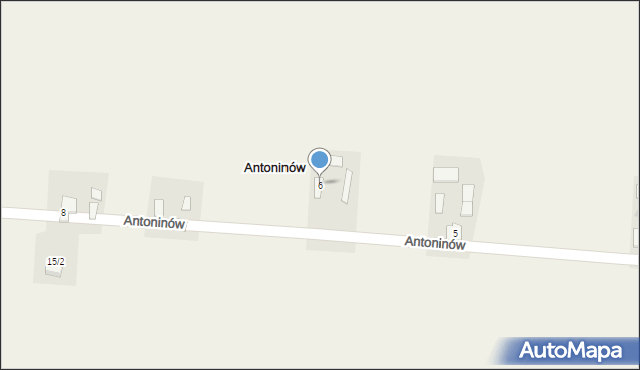 Antoninów, Antoninów, 6, mapa Antoninów