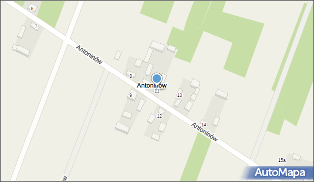 Antoninów, Antoninów, 11, mapa Antoninów