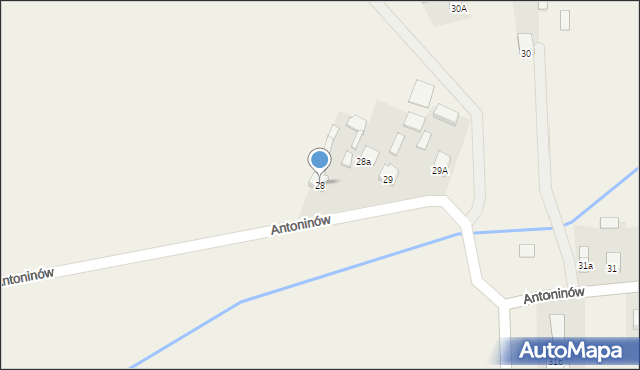 Antoninów, Antoninów, 28, mapa Antoninów