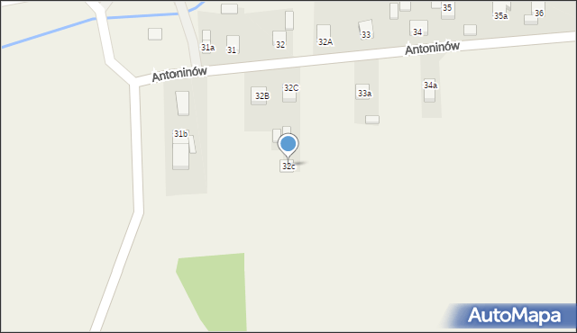 Antoninów, Antoninów, 32c, mapa Antoninów