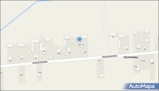 Antoninów, Antoninów, 37, mapa Antoninów