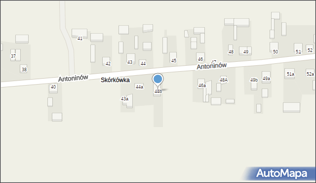 Antoninów, Antoninów, 44b, mapa Antoninów
