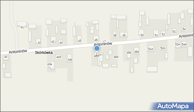 Antoninów, Antoninów, 46a, mapa Antoninów