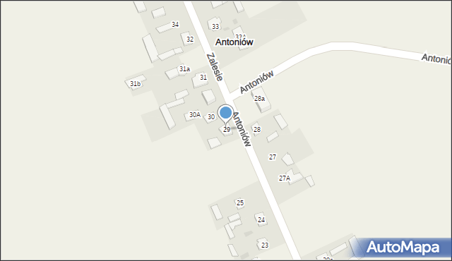 Antoniów, Antoniów, 29, mapa Antoniów