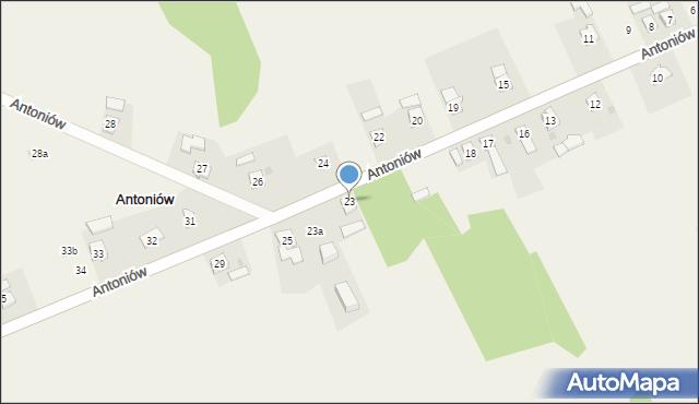 Antoniów, Antoniów, 23, mapa Antoniów