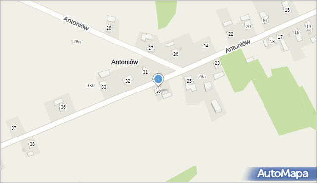 Antoniów, Antoniów, 29, mapa Antoniów