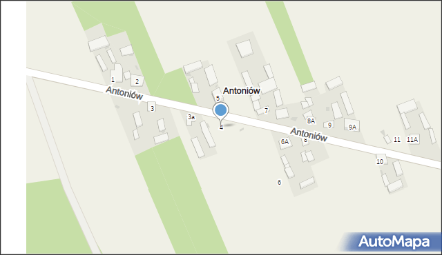 Antoniów, Antoniów, 4, mapa Antoniów