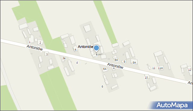 Antoniów, Antoniów, 7, mapa Antoniów