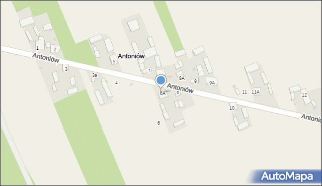 Antoniów, Antoniów, 7A, mapa Antoniów