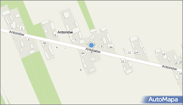 Antoniów, Antoniów, 8, mapa Antoniów