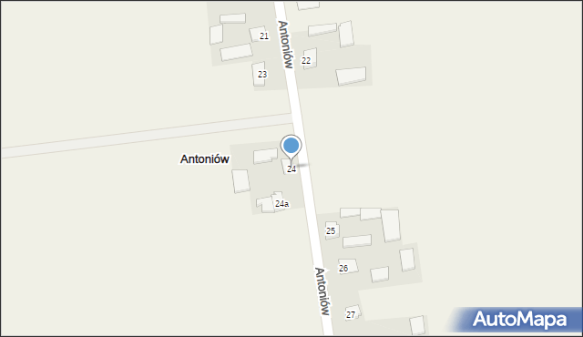 Antoniów, Antoniów, 24, mapa Antoniów