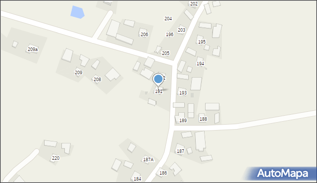 Antoniów, Antoniów, 191, mapa Antoniów