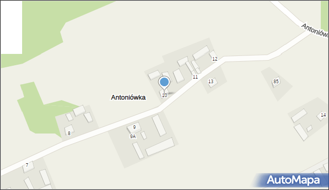 Antoniówka, Antoniówka, 10, mapa Antoniówka