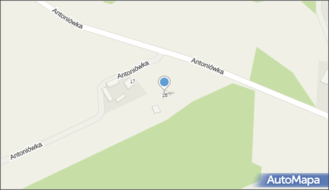 Antoniówka, Antoniówka, 16, mapa Antoniówka