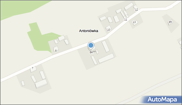 Antoniówka, Antoniówka, 9A, mapa Antoniówka