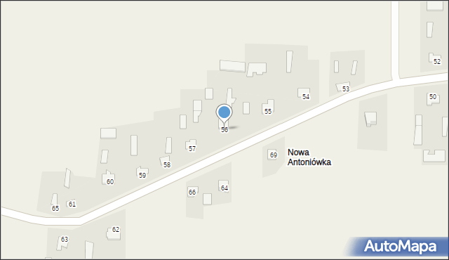 Antoniówka, Antoniówka, 56, mapa Antoniówka