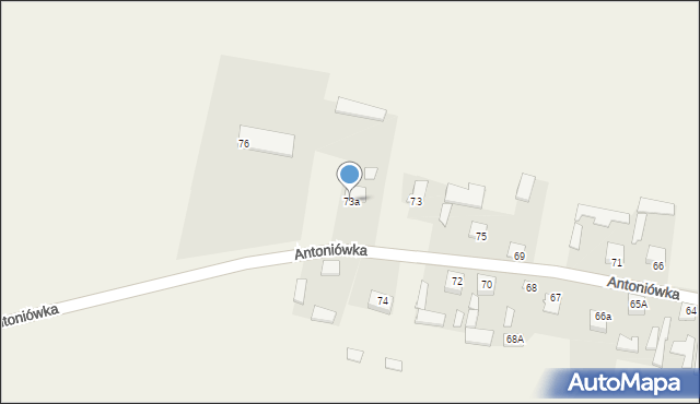 Antoniówka, Antoniówka, 73a, mapa Antoniówka