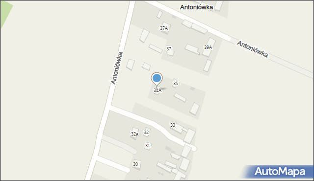 Antoniówka, Antoniówka, 34A, mapa Antoniówka