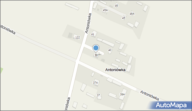 Antoniówka, Antoniówka, 39, mapa Antoniówka