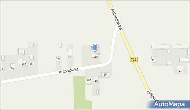 Antoniówka, Antoniówka, 16B, mapa Antoniówka