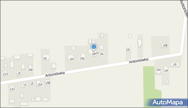 Antoniówka, Antoniówka, 16h, mapa Antoniówka