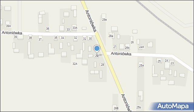 Antoniówka, Antoniówka, 29, mapa Antoniówka