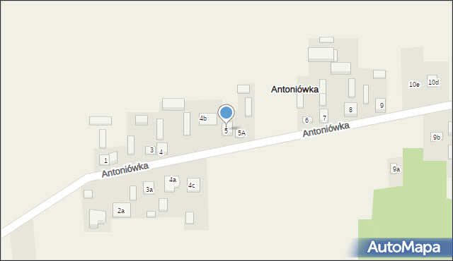 Antoniówka, Antoniówka, 5, mapa Antoniówka