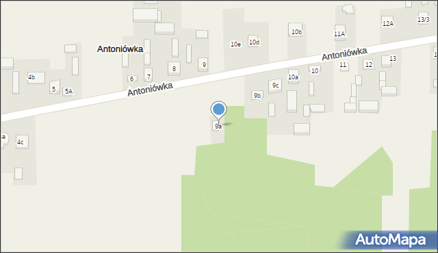 Antoniówka, Antoniówka, 9a, mapa Antoniówka