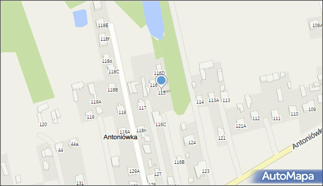 Antoniówka, Antoniówka, 115, mapa Antoniówka