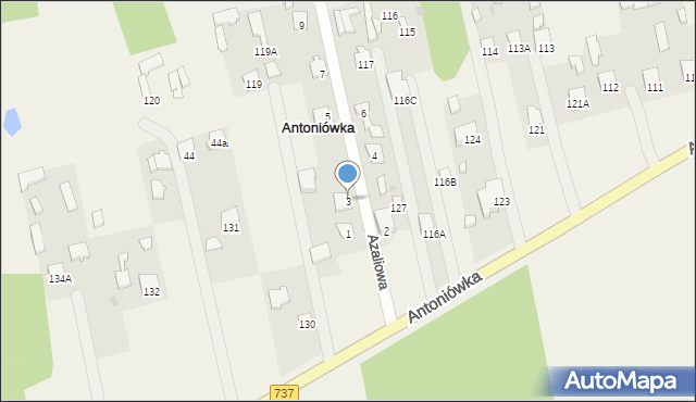 Antoniówka, Antoniówka, 129A, mapa Antoniówka