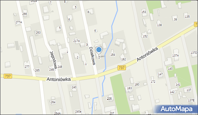 Antoniówka, Antoniówka, 186, mapa Antoniówka