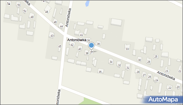 Antoniówka, Antoniówka, 37, mapa Antoniówka