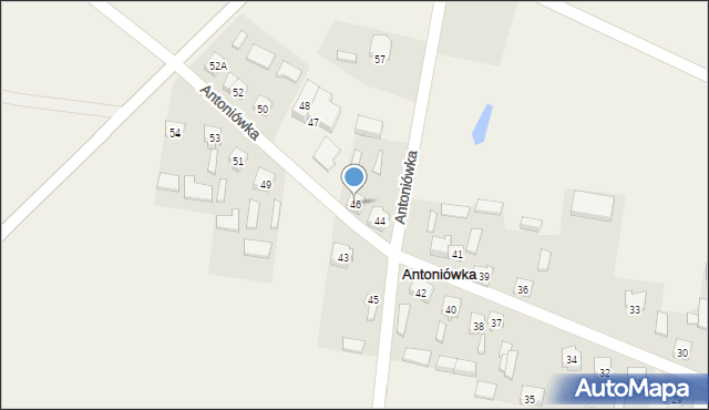 Antoniówka, Antoniówka, 46, mapa Antoniówka