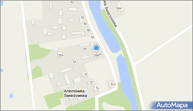 Antoniówka Świerżowska, Antoniówka Świerżowska, 54a, mapa Antoniówka Świerżowska