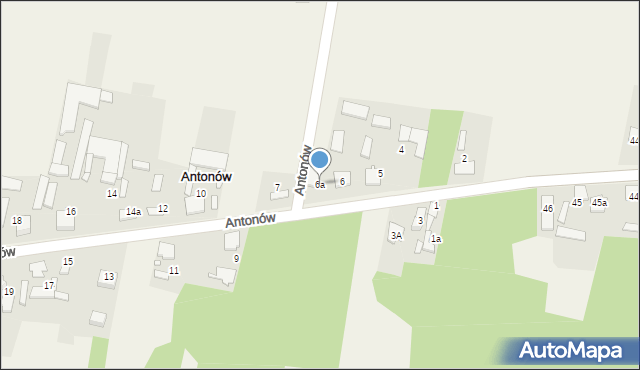 Antonów, Antonów, 6a, mapa Antonów